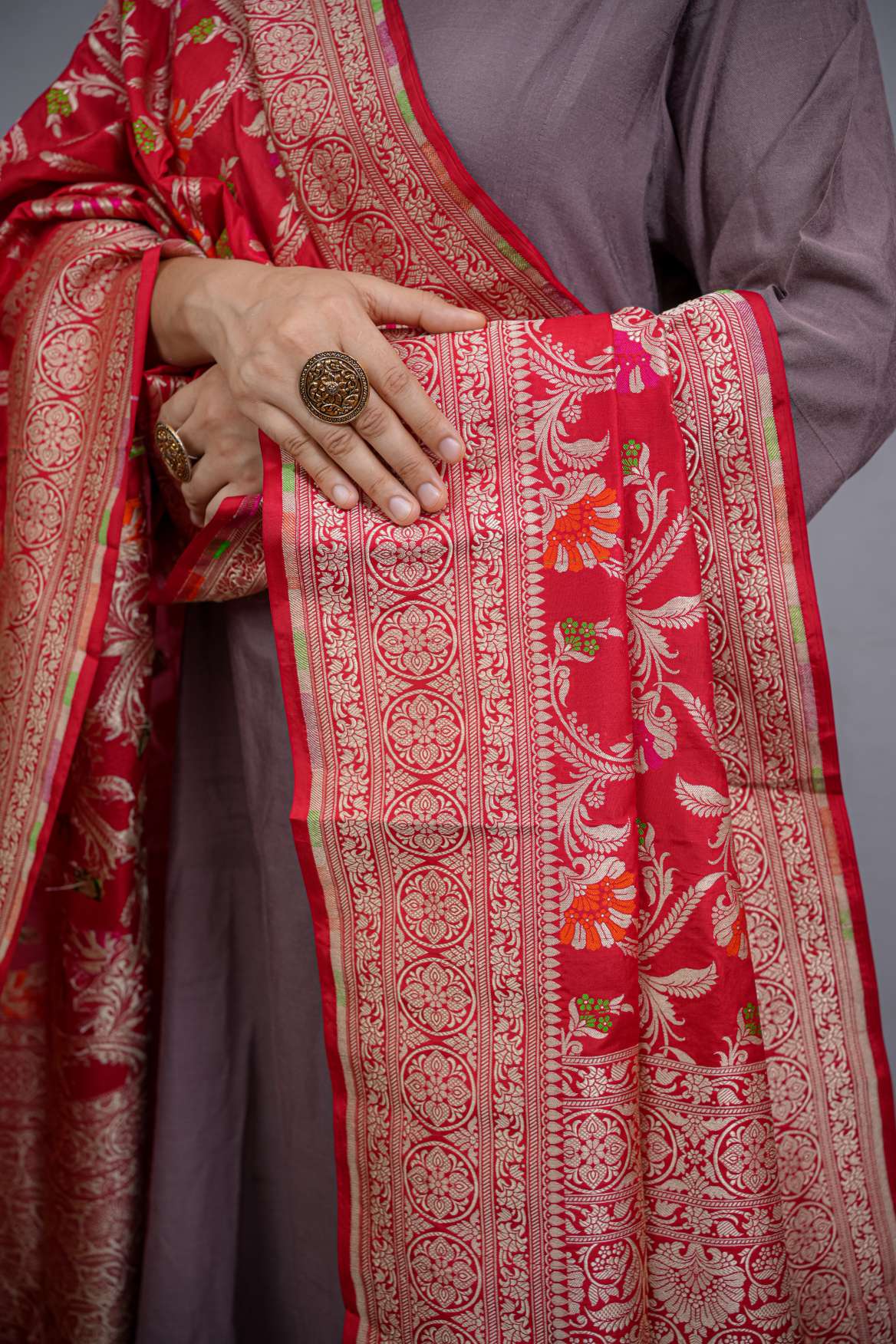 Banarasi Katan Silk Handloom Dupattas