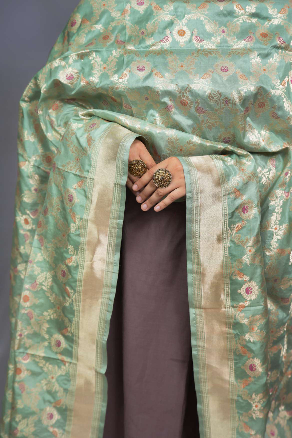 Banarasi Katan Silk Handloom Dupatta